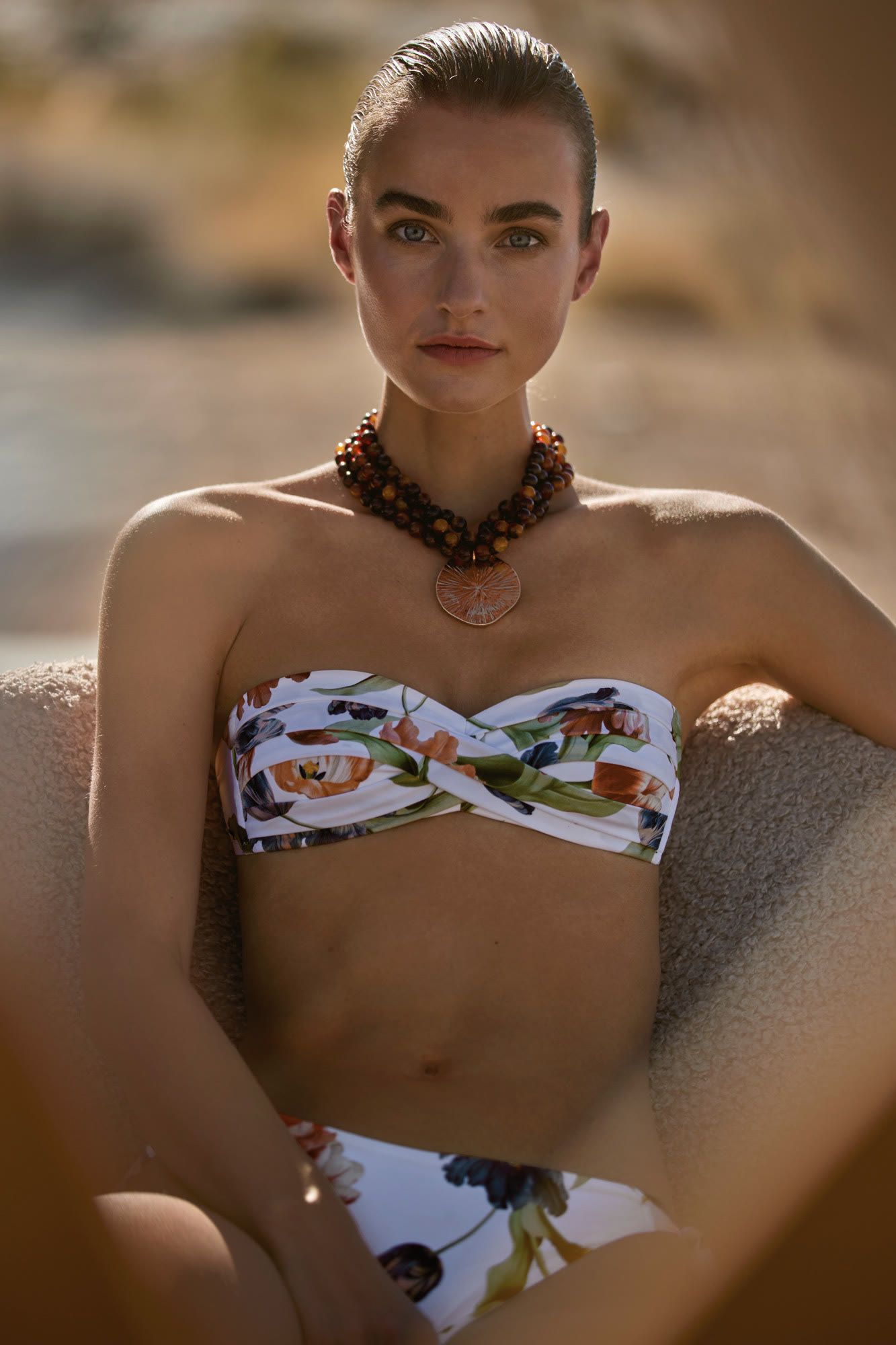 Tulipe Classic Swimsuit in noble blend by MARYAN MEHLHORN