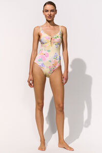 Floressence Low-Plunge Swimsuit - 713 - petal glow