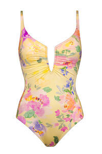 Floressence Low-Plunge Swimsuit - 713 - petal glow