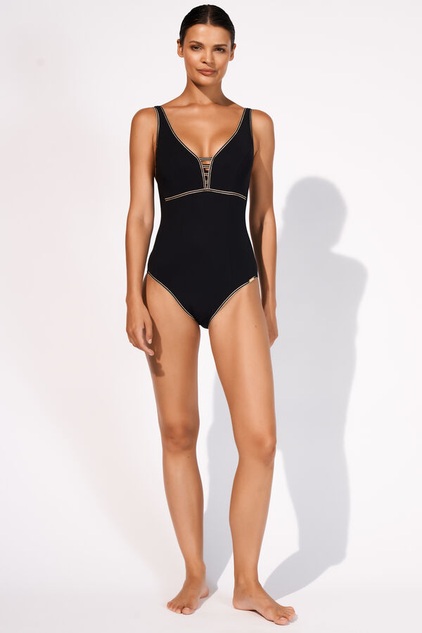 LOW-PLUNGE SWIMSUIT
