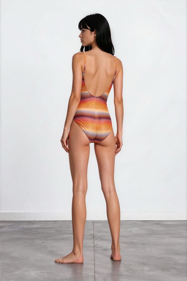 Low-Plunge Swimsuit