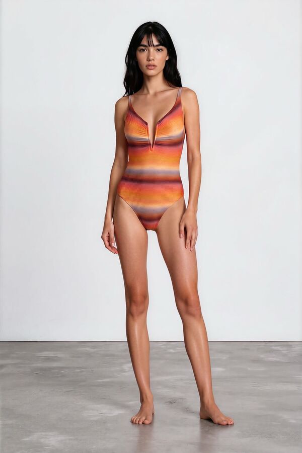 Low-Plunge Swimsuit