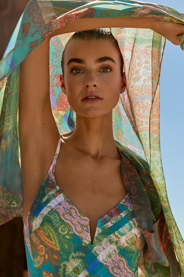 Low-Plunge Swimsuit